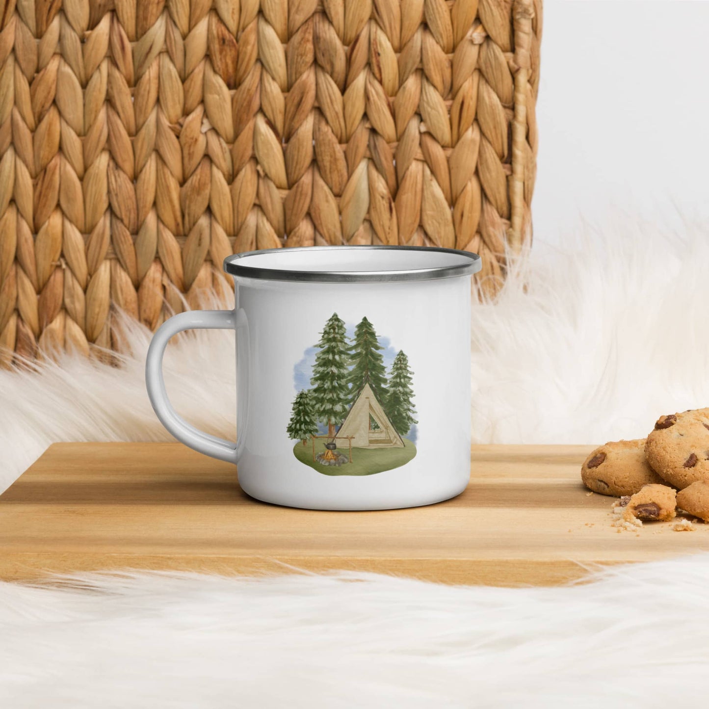 Enamel Mug 'Among the Trees'