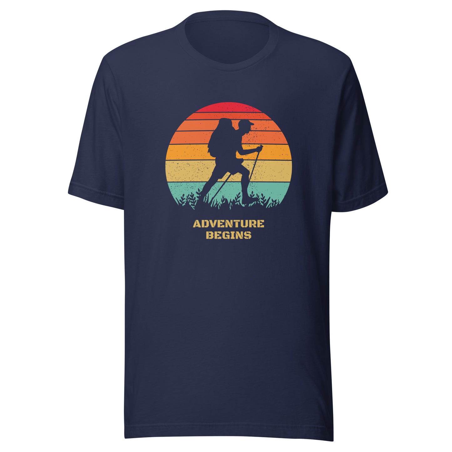 Unisex t-shirt 'Adventure begins'