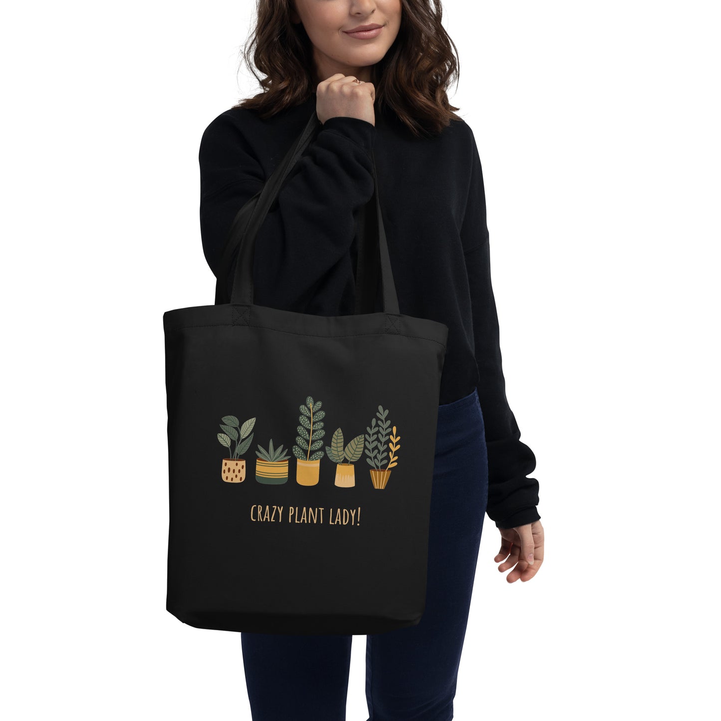 Eco Tote Bag 'Crazy plant lady'