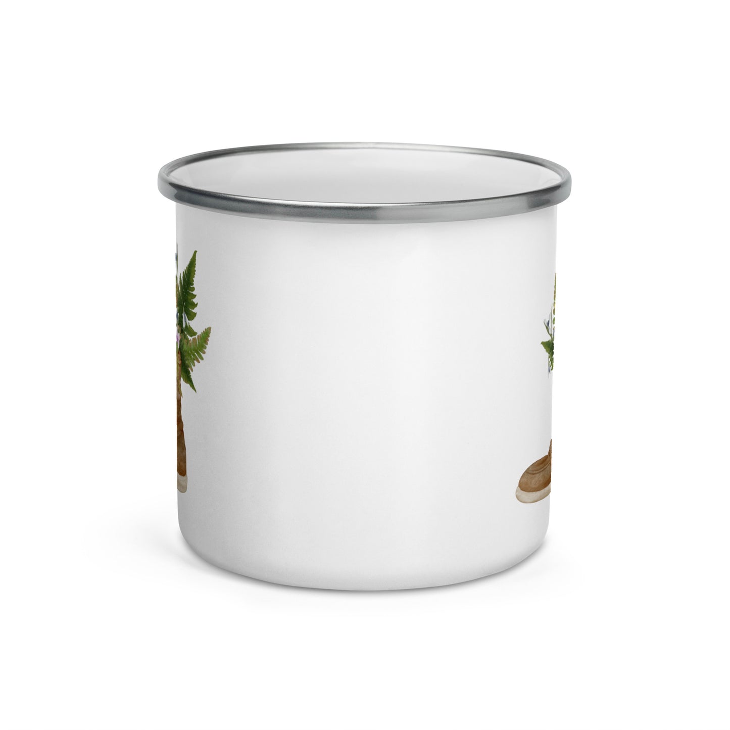 Enamel Mug 'Blossoming Steps'
