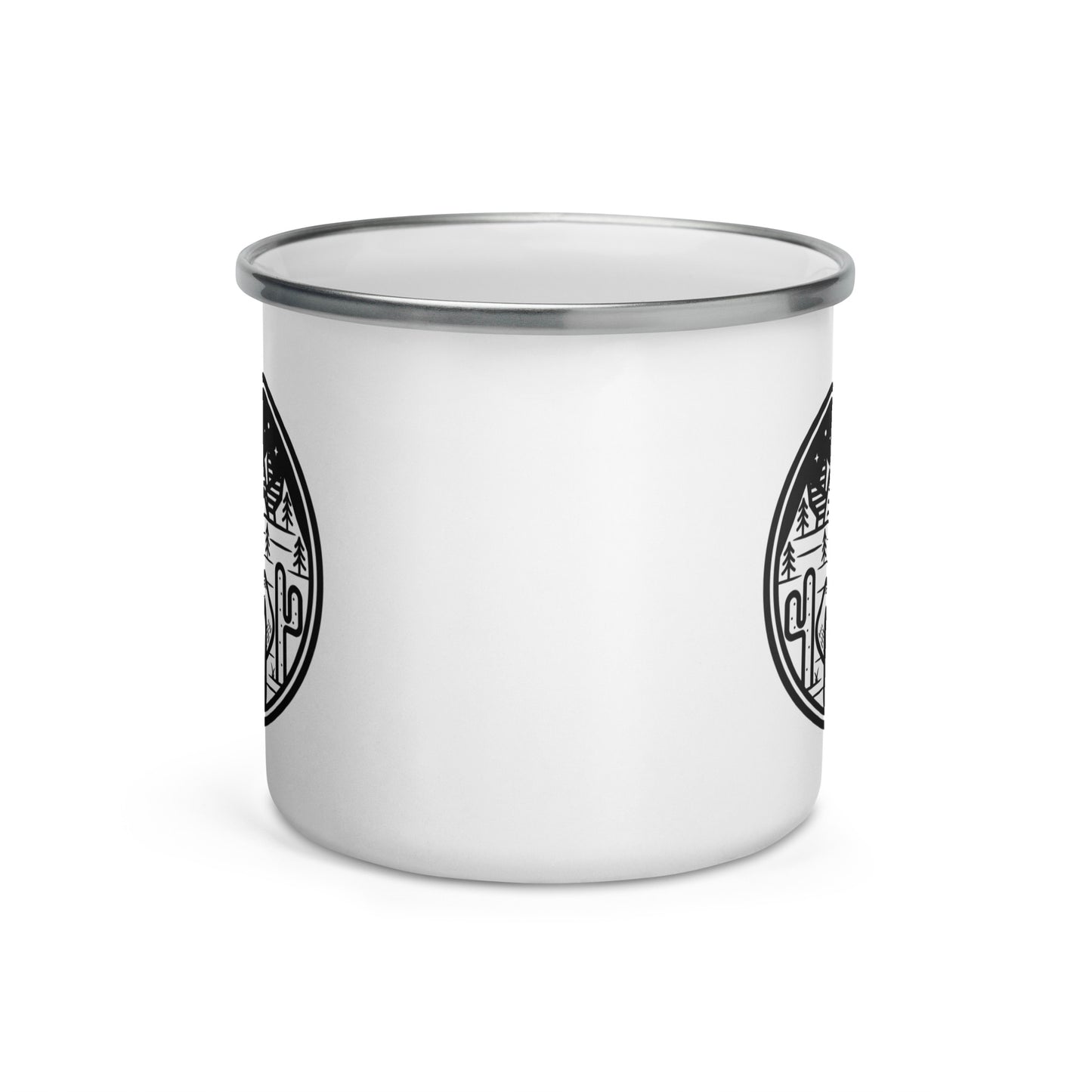 Enamel Mug 'Ready to hike'