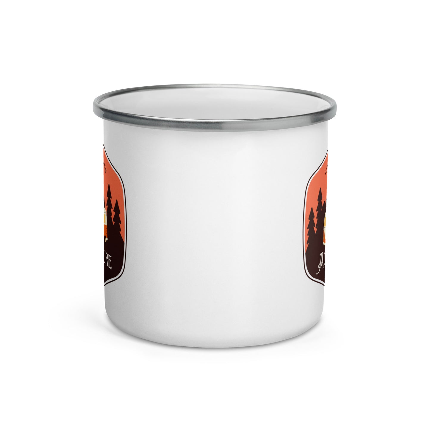 Enamel Mug 'Adventure begins'